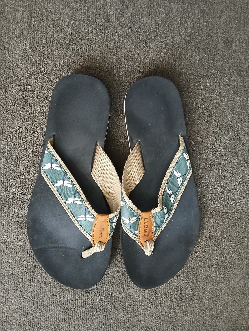 LL.Bean Women's Sandals Thong Size 8